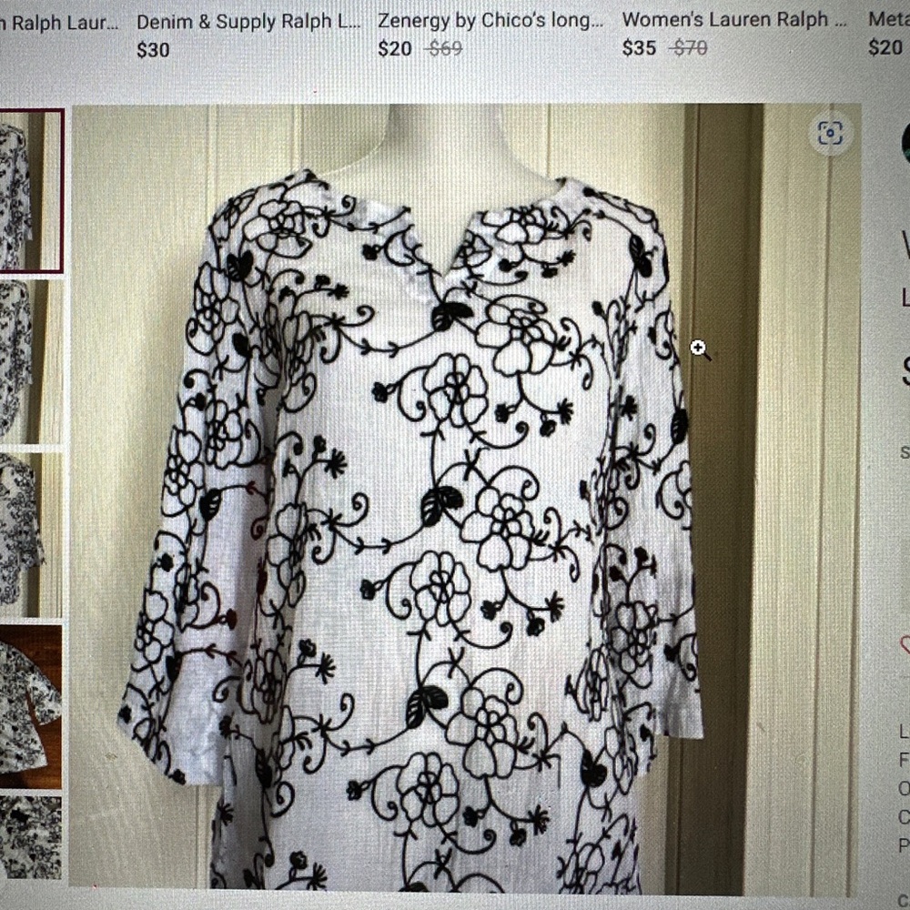 Women Lauren Michelle large long sleeve shirt